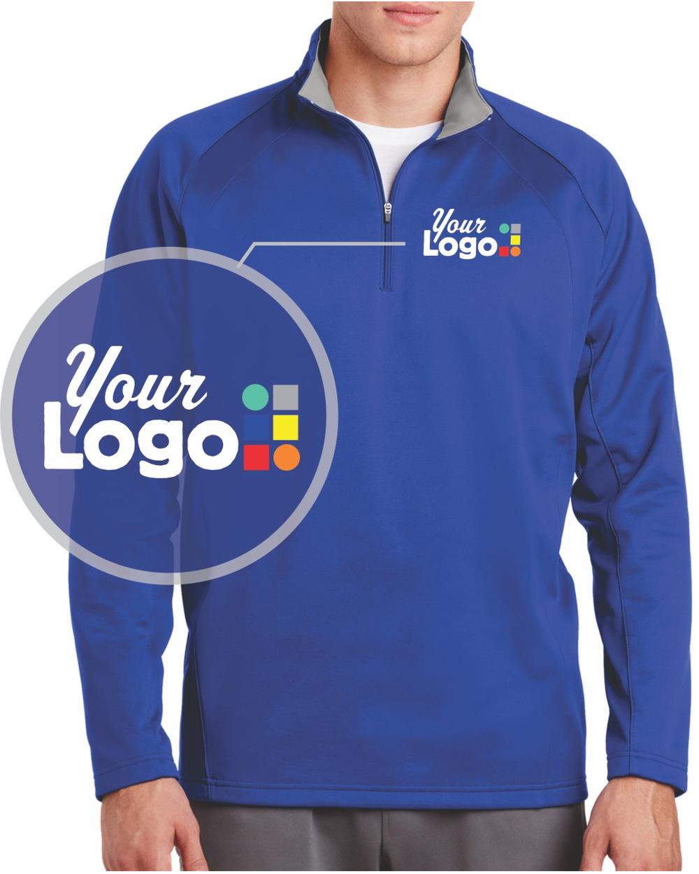 Sport-Tek Sport-Wick Fleece 1/4 Zip Custom Pullover, color: True Royal/Silver