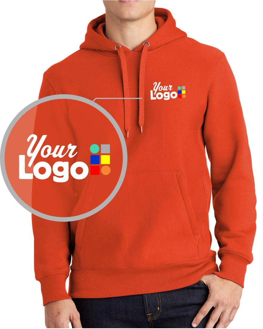 Sport-Tek Super HeavyWeight Custom Hoodie, color: Orange