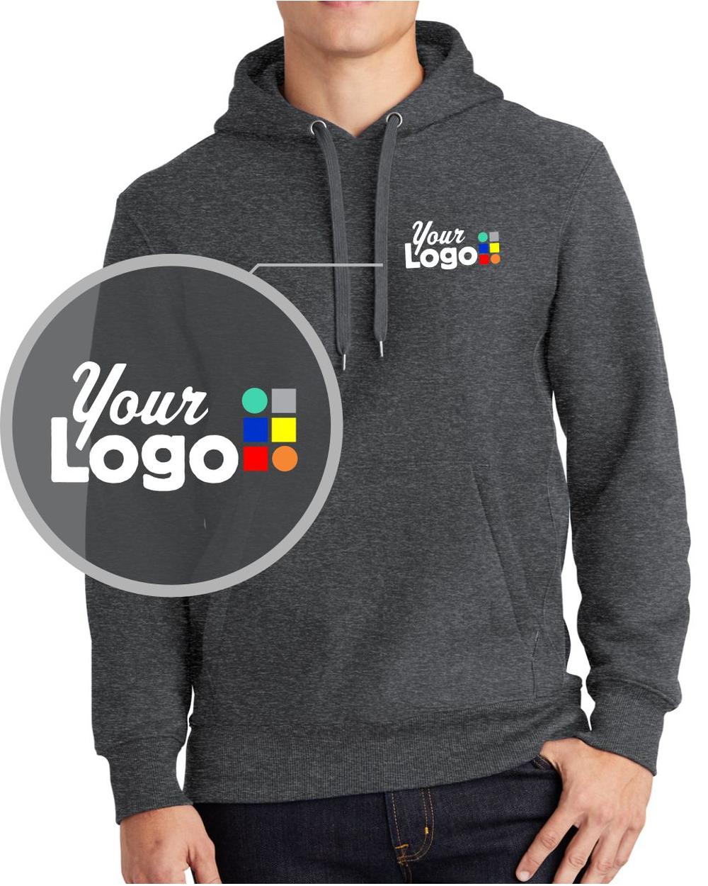 Sport-Tek Super HeavyWeight Custom Hoodie, color: Graphite Heather