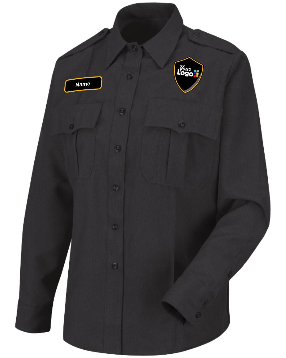 Horace Small L/S Sentry Custom Security Shirt, color: Black