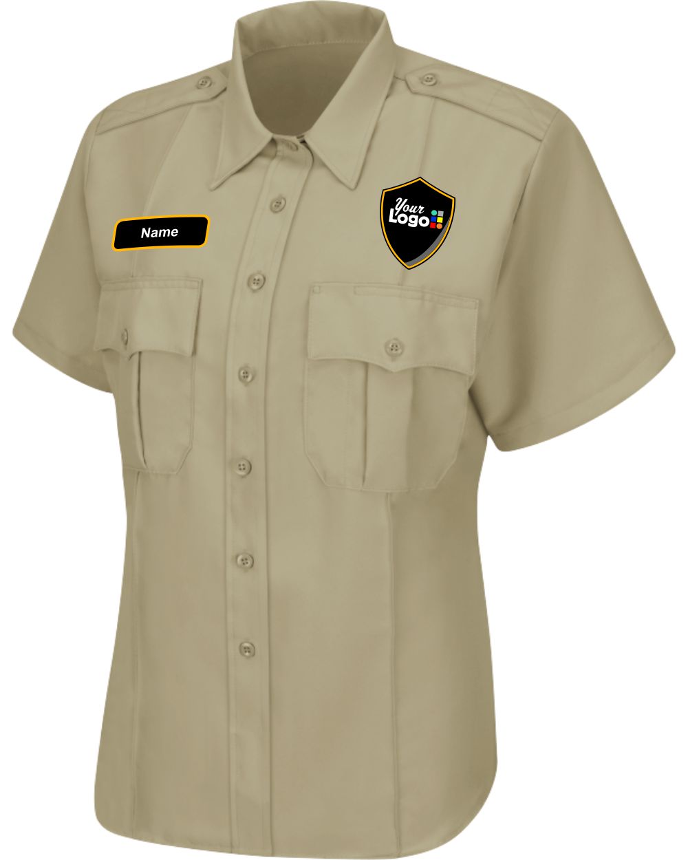 Horace Small S/S Sentry Custom Security Shirt, color: Silver Tan