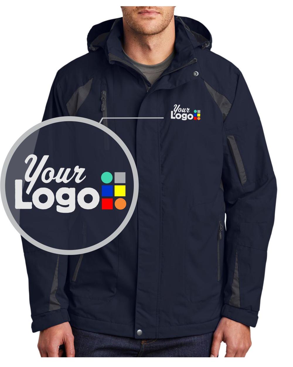 Port Authority All-Season II Custom Jacket, color: True Navy/Iron Grey