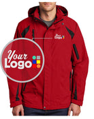 Port Authority All-Season II Custom Jacket, color: True Red/Black