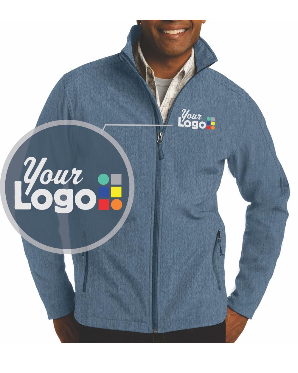 Port Authority Value Soft-Shell Custom Jacket, color: Navy Heather