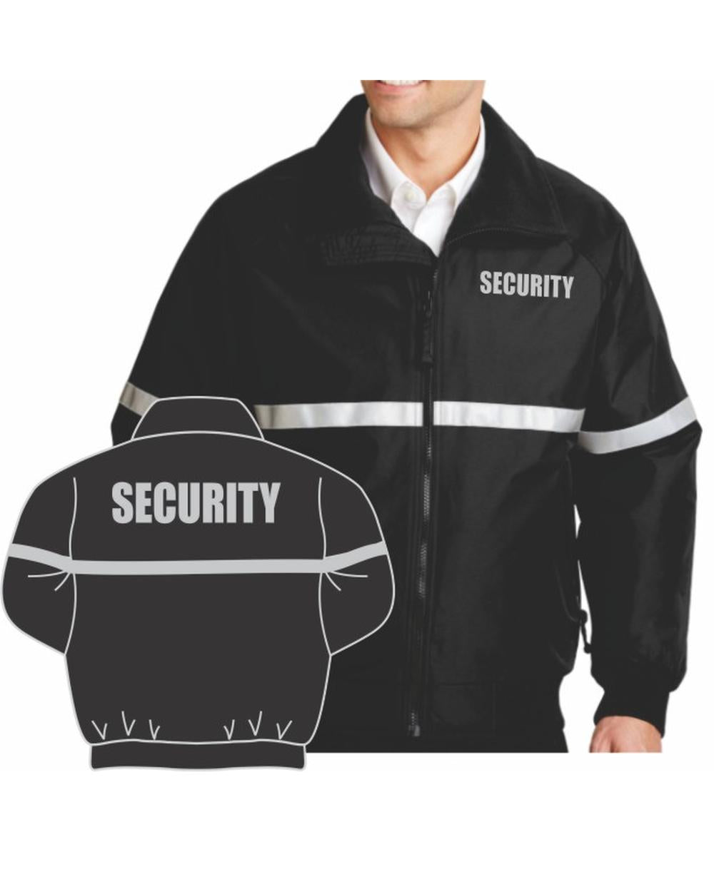 Port Authority Challenger Security Titled Jacket, color: Black/Reflective Grey