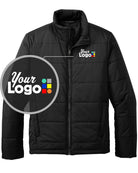 Port Authority Puffer Custom Jacket, color: Deep Black