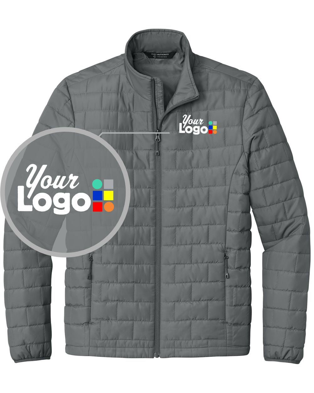 Port Authority C-FREE Brick Custom Jacket, color: Smoke Grey
