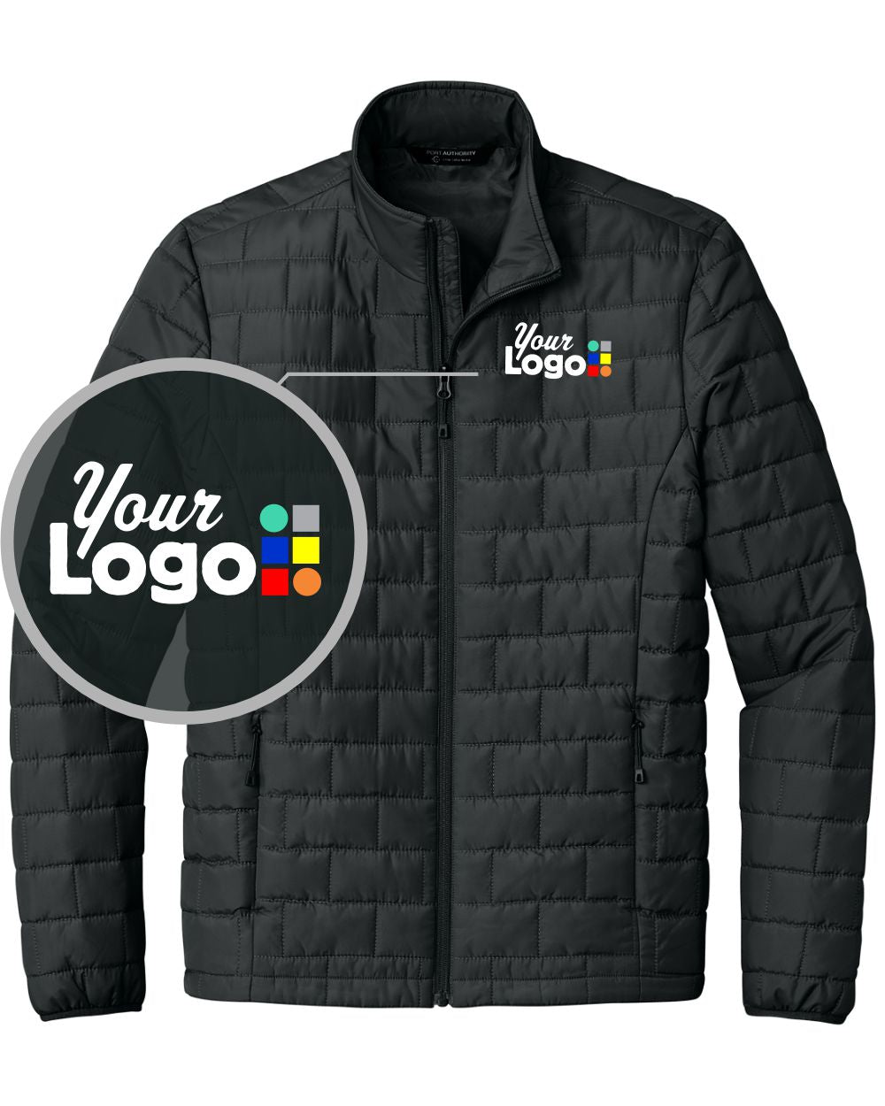 Port Authority C-FREE Brick Custom Jacket, color: Deep Black