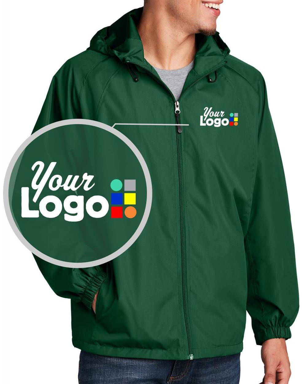 Sport-Tek Raglan Custom Jacket, color: Forest Green