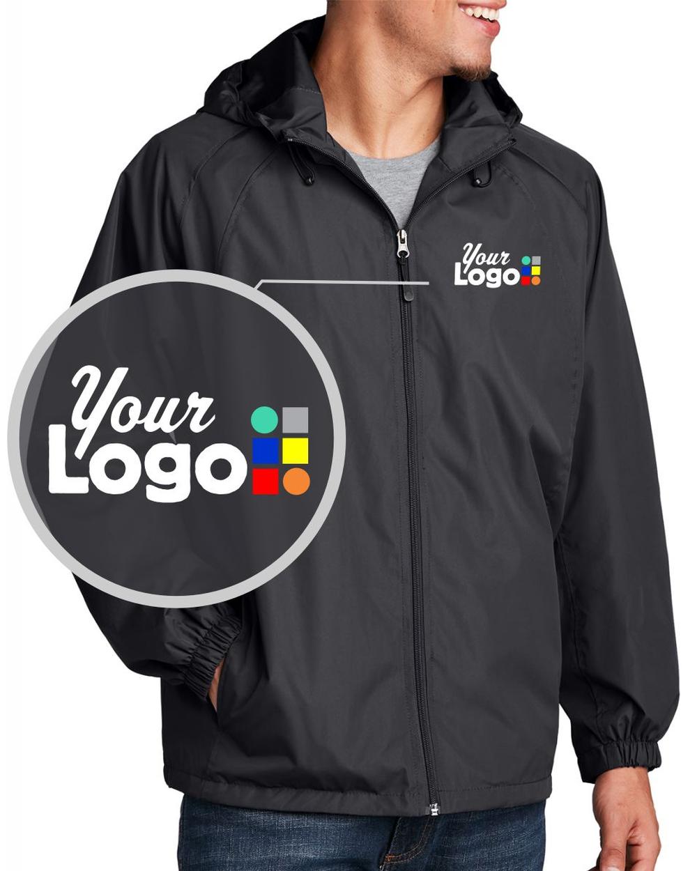 Sport-Tek Raglan Custom Jacket, color: Graphite