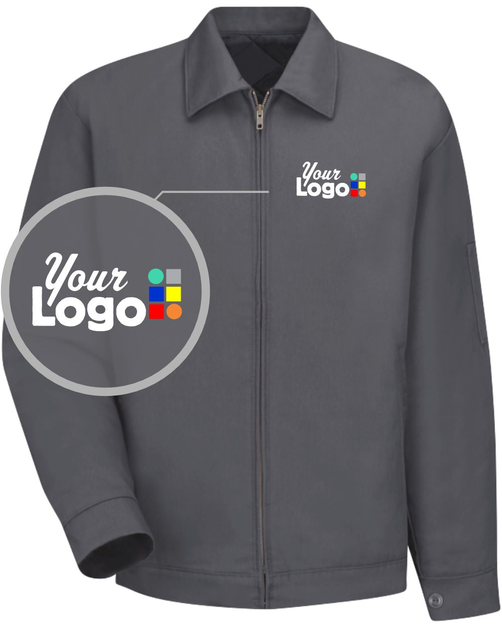 RedKap Slash Pocket Work Custom Jacket, color: Charcoal