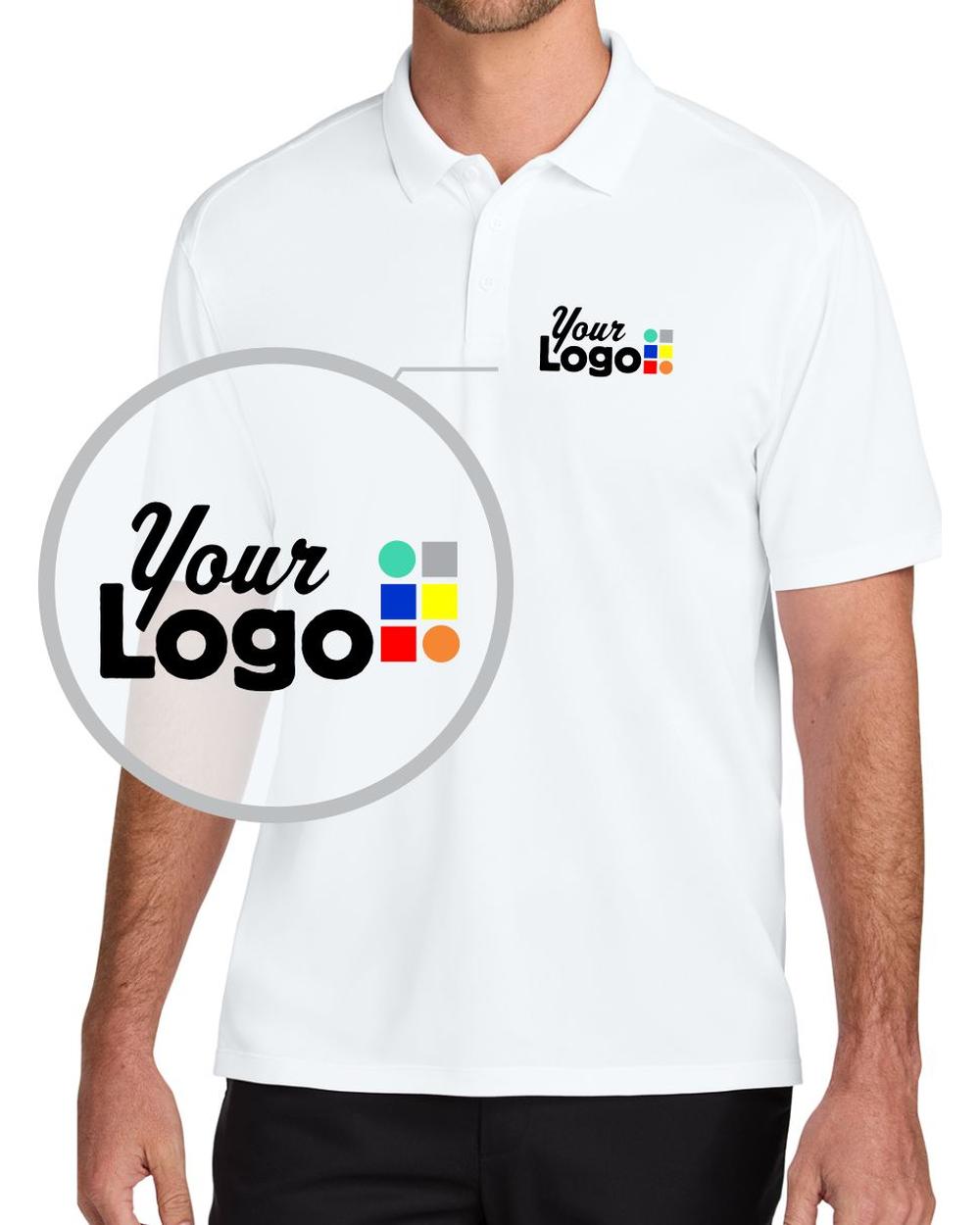 Port Authority S/S Wearever Performance Pique Custom Golf Shirt, color: White