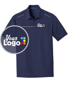 Port Authority S/S Pinpoint Mesh Custom Golf Shirt, color: True Navy