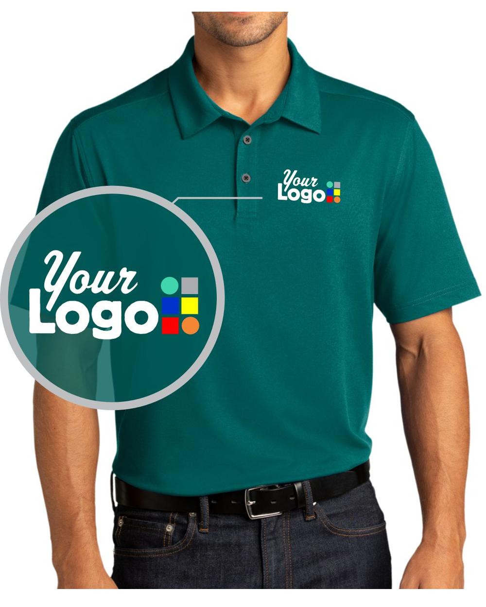 Port Authority S/S City Stretch Custom Golf Shirt, color: Dark Teal