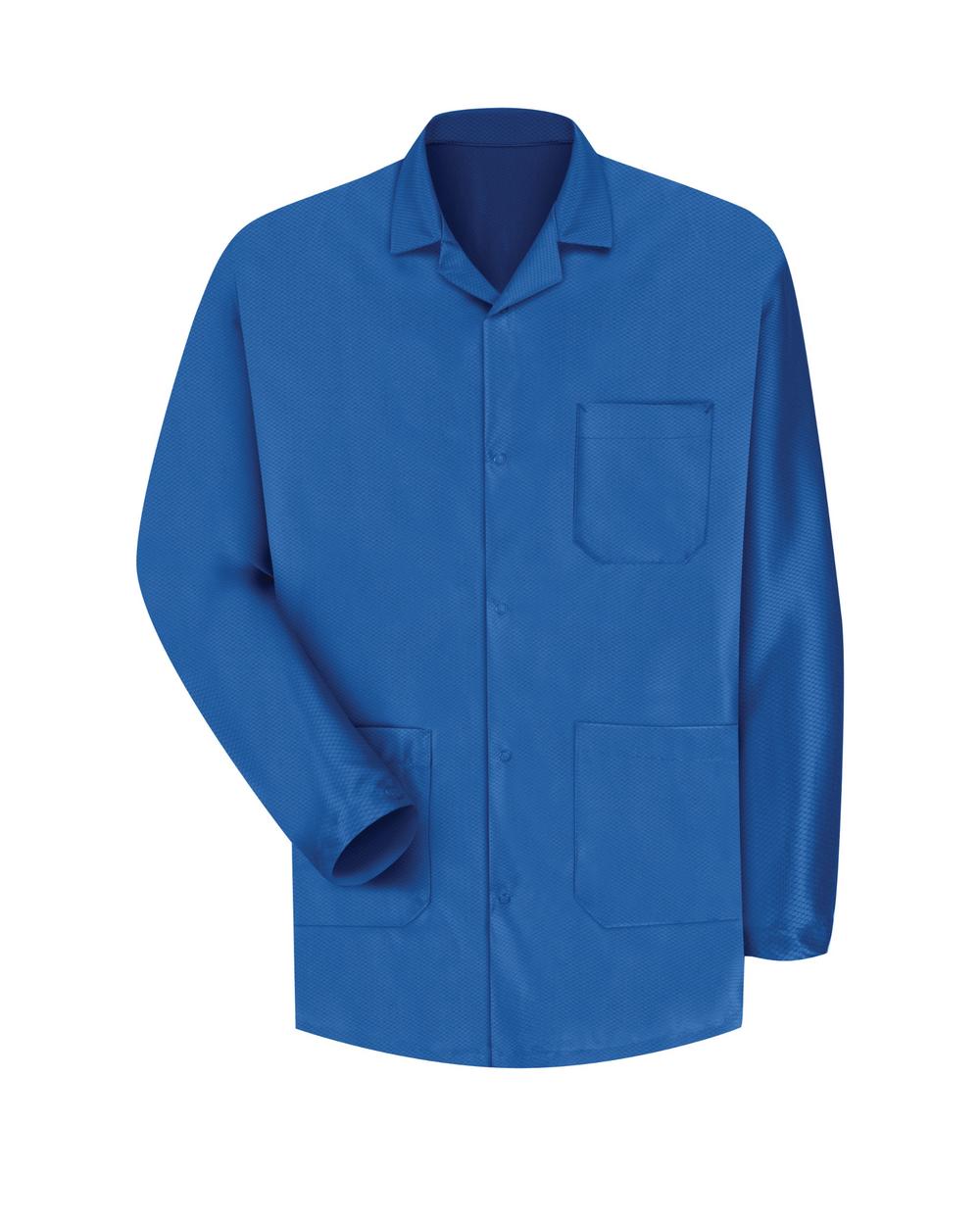 KK26 Men's Counter Anti-Static Coat, color: Electronic Blue