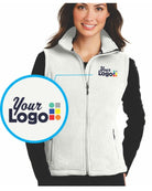 Port Authority Value-Fleece Custom Vest, color: Winter White