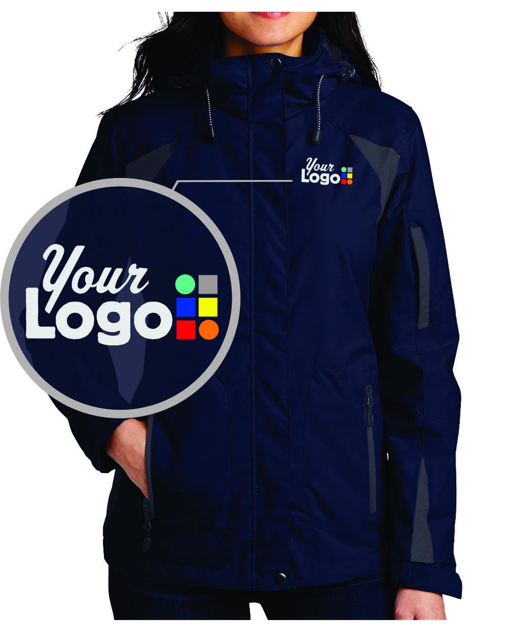 Port Authority All-Season II Custom Jacket, color: True Navy/Iron Grey