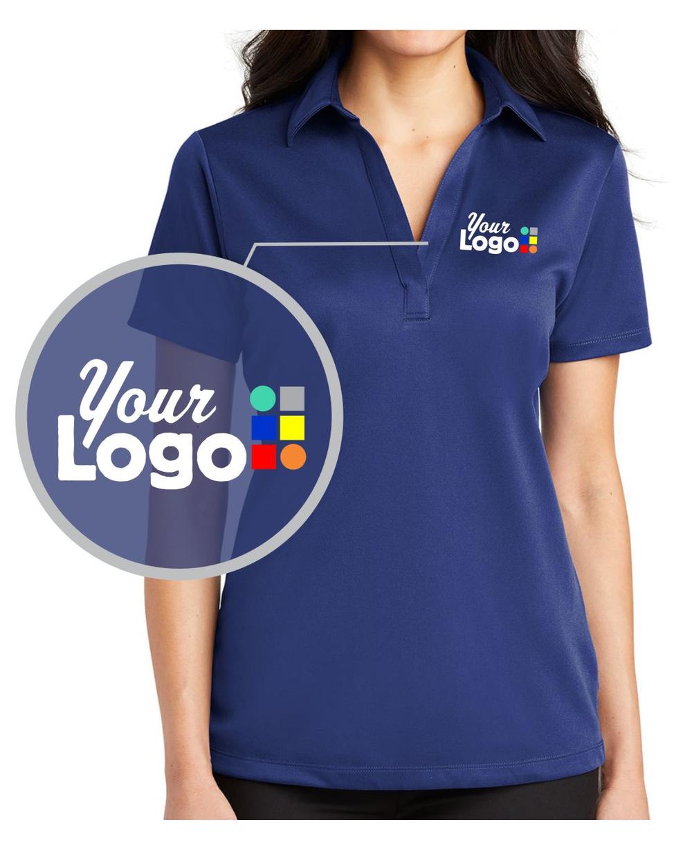 Port Authority S/S Silk Touch Performance Custom Golf Shirt, color: Royal