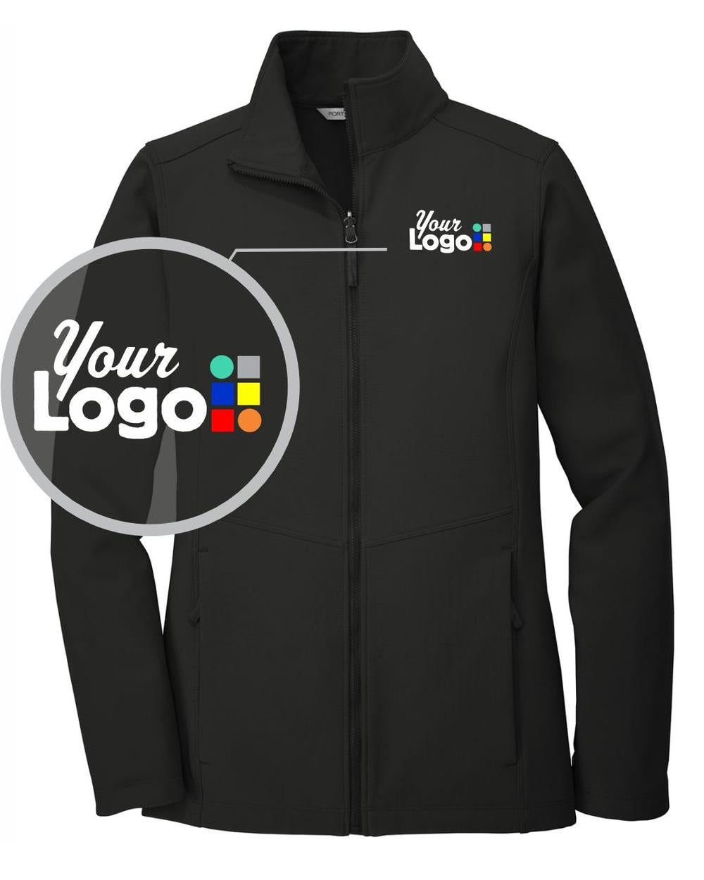 Port Authority Collective Soft Shell Custom Jacket, color: Deep Black