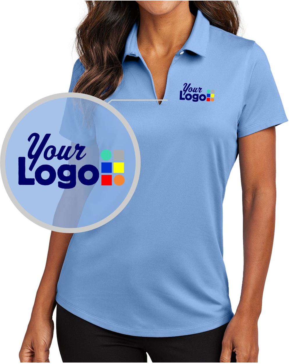 Port Authority S/S City Stretch Custom Golf Shirt, color: Swiss Blue