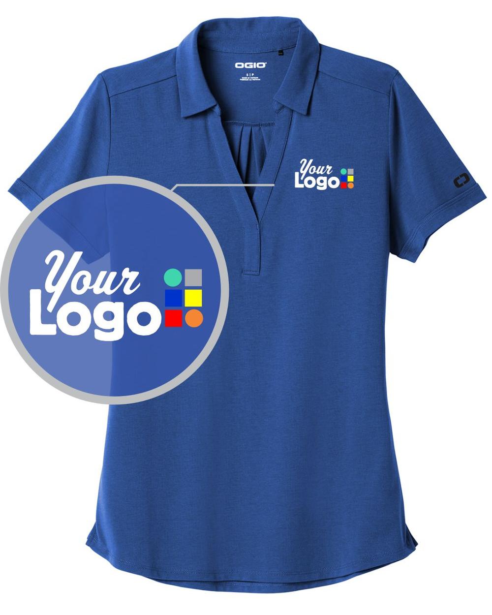 Ogio S/S Limit Custom Golf Shirt, color: Force Blue