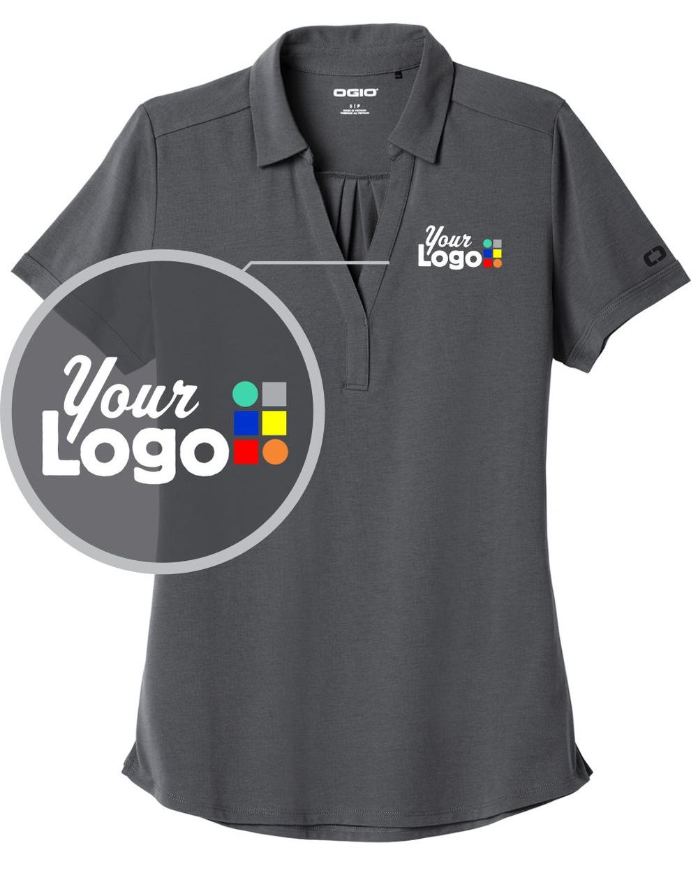 Ogio S/S Limit Custom Golf Shirt, color: Diesel Grey