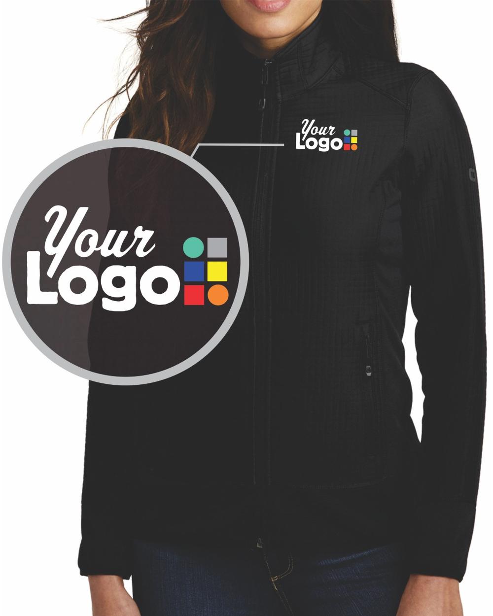 Ogio Grid-Pattern Trax Custom Jacket, color: Blacktop