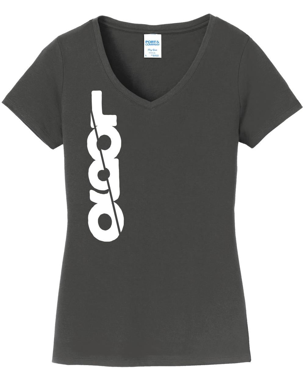 Port & Company S/S Fan Favorite V-Neck Custom T-Shirt, color: Charcoal