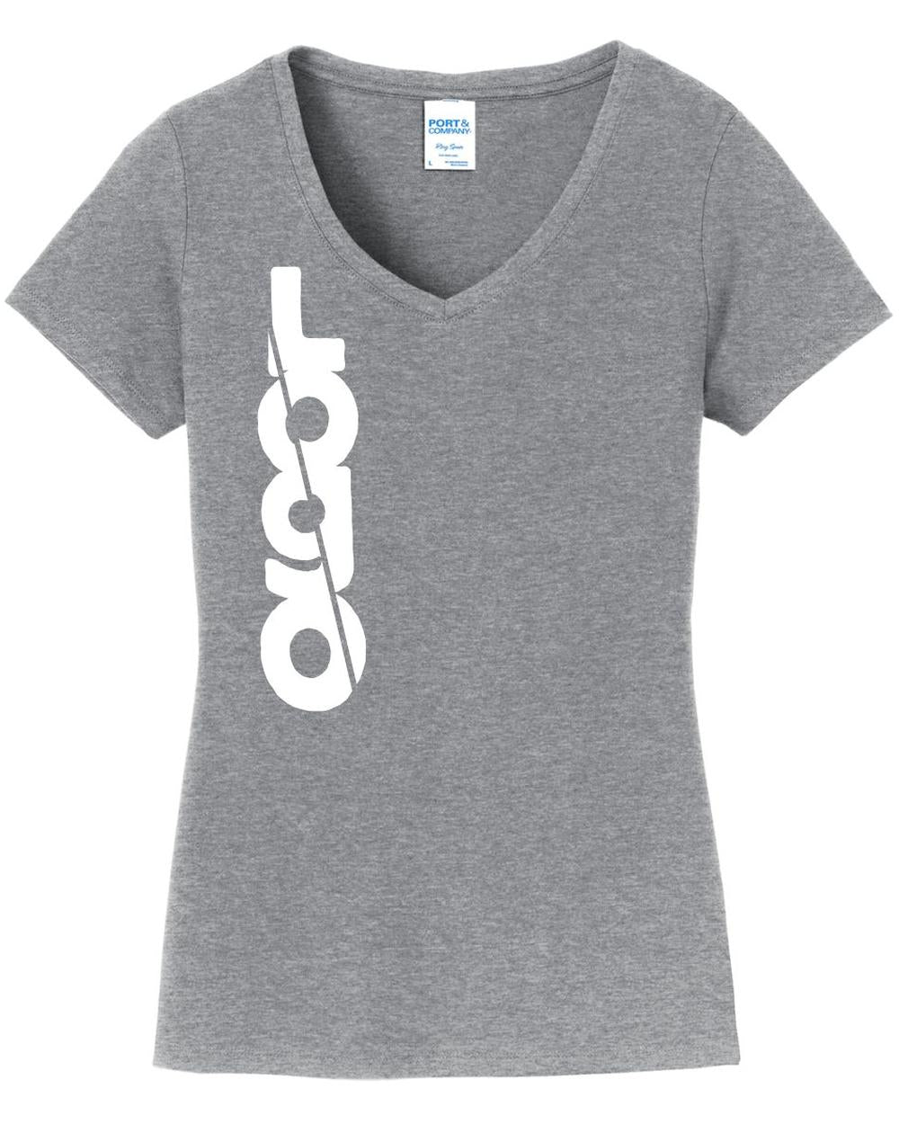 Port & Company Women's S/S Fan Favorite V-Neck Custom T-Shirt, color: Athletic Heather