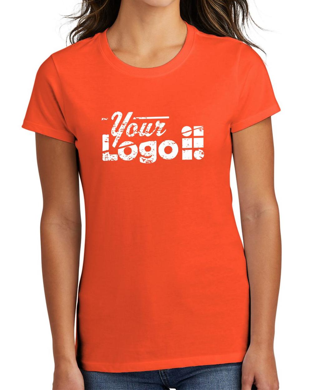 Port & Company S/S Fan Favorite Custom T-Shirt, color: Orange