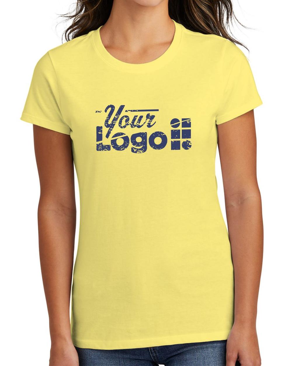 Port & Company S/S Fan Favorite Custom T-Shirt, color: Yellow