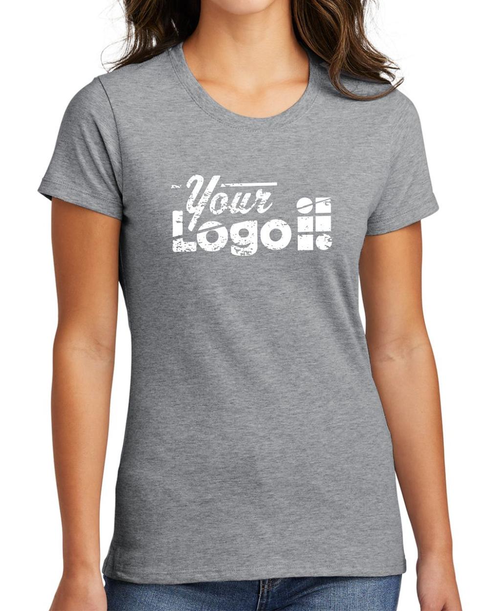 Port & Company Women's S/S Fan Favorite Custom T-Shirt, color: Athletic Heather