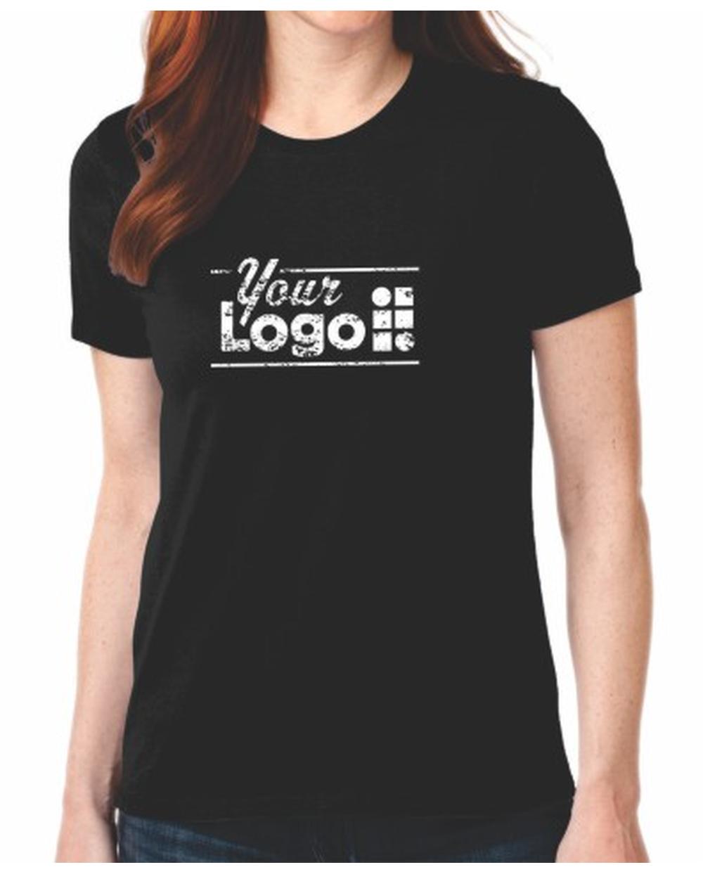 Port & Company S/S Blend Crewneck Custom T-Shirt, color: Jet Black