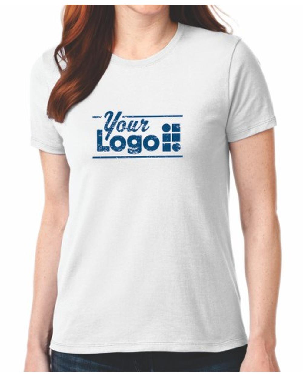 Port & Company S/S Blend Crewneck Custom T-Shirt, color: White