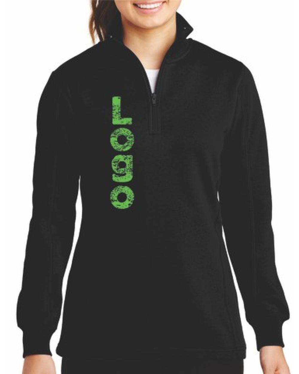 Sport-Tek 1/4 Zip Custom Sweatshirt, color: Black