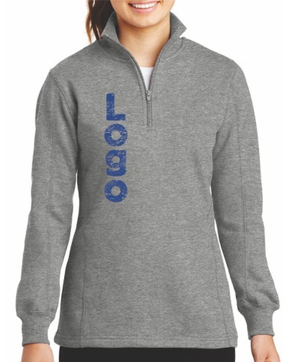 Sport-Tek 1/4 Zip Custom Sweatshirt, color: Vintage Heather