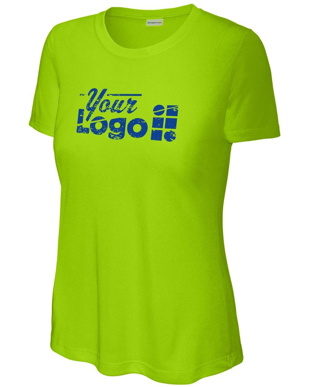 Sport-Tek S/S PosiCharge Competitor Custom T-Shirt, color: Lime Shock