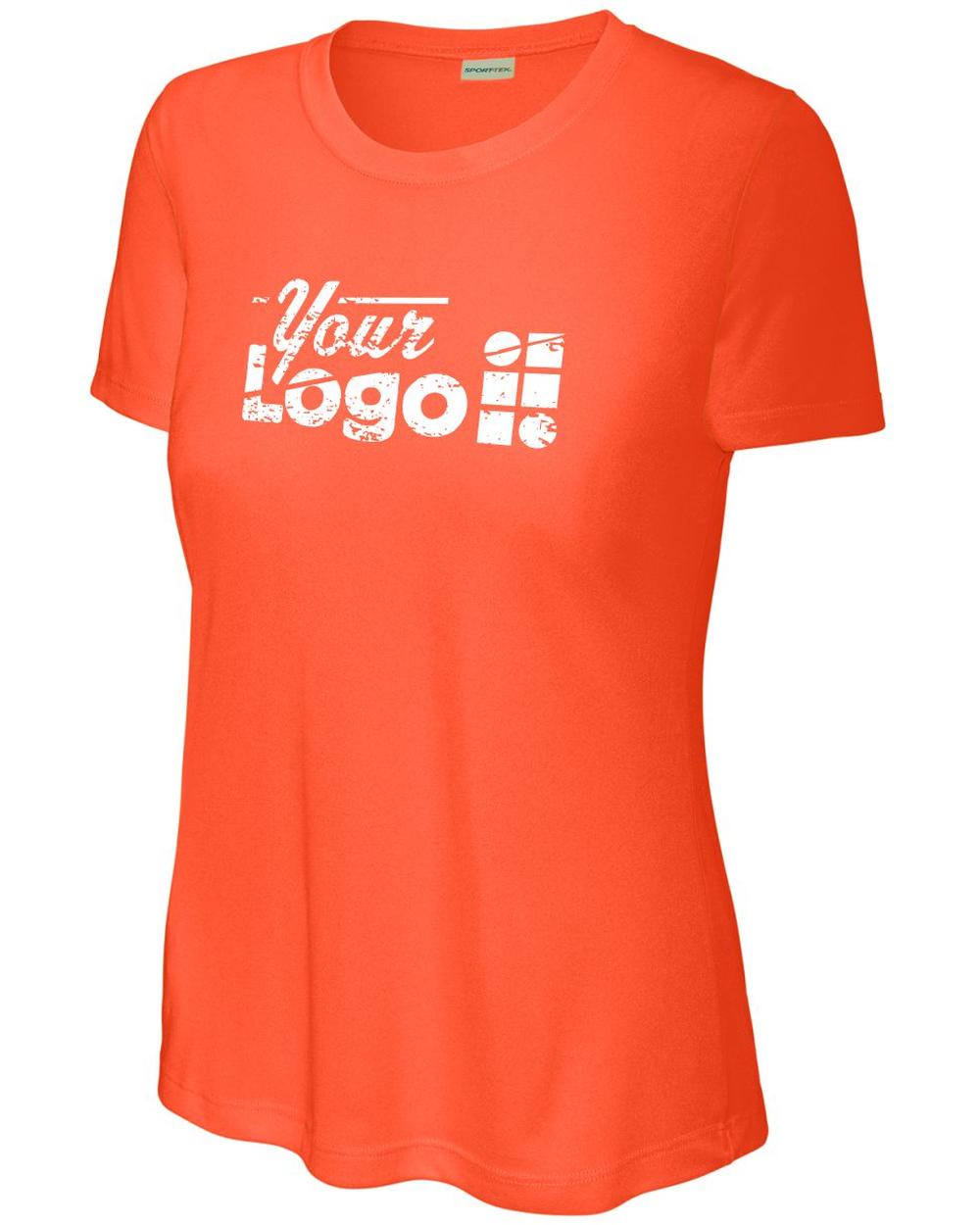 Sport-Tek S/S PosiCharge Competitor Custom T-Shirt, color: Neon Orange