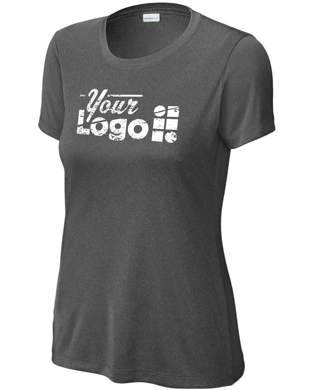 Sport-Tek S/S PosiCharge Competitor Custom T-Shirt, color: Iron Grey Heather