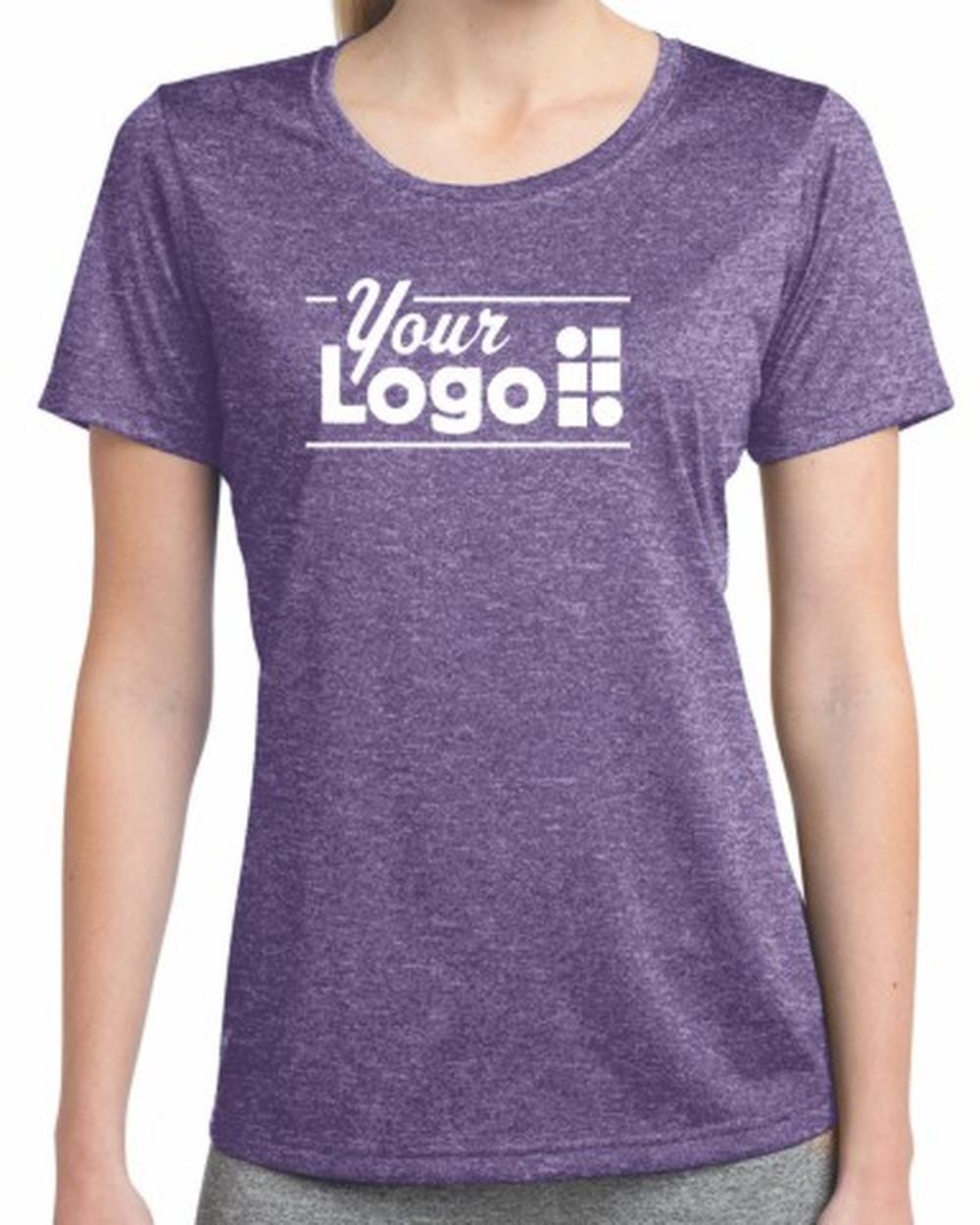 Sport-Tek S/S Heather Contender Custom T-Shirt, color: Purple Heather