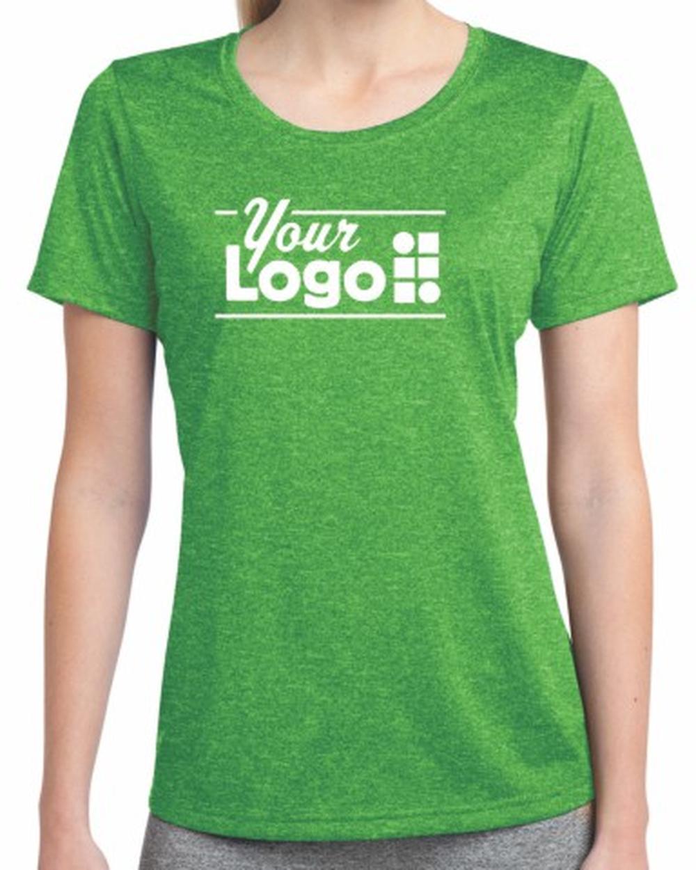 Sport-Tek S/S Heather Contender Custom T-Shirt, color: Turf Green Heather