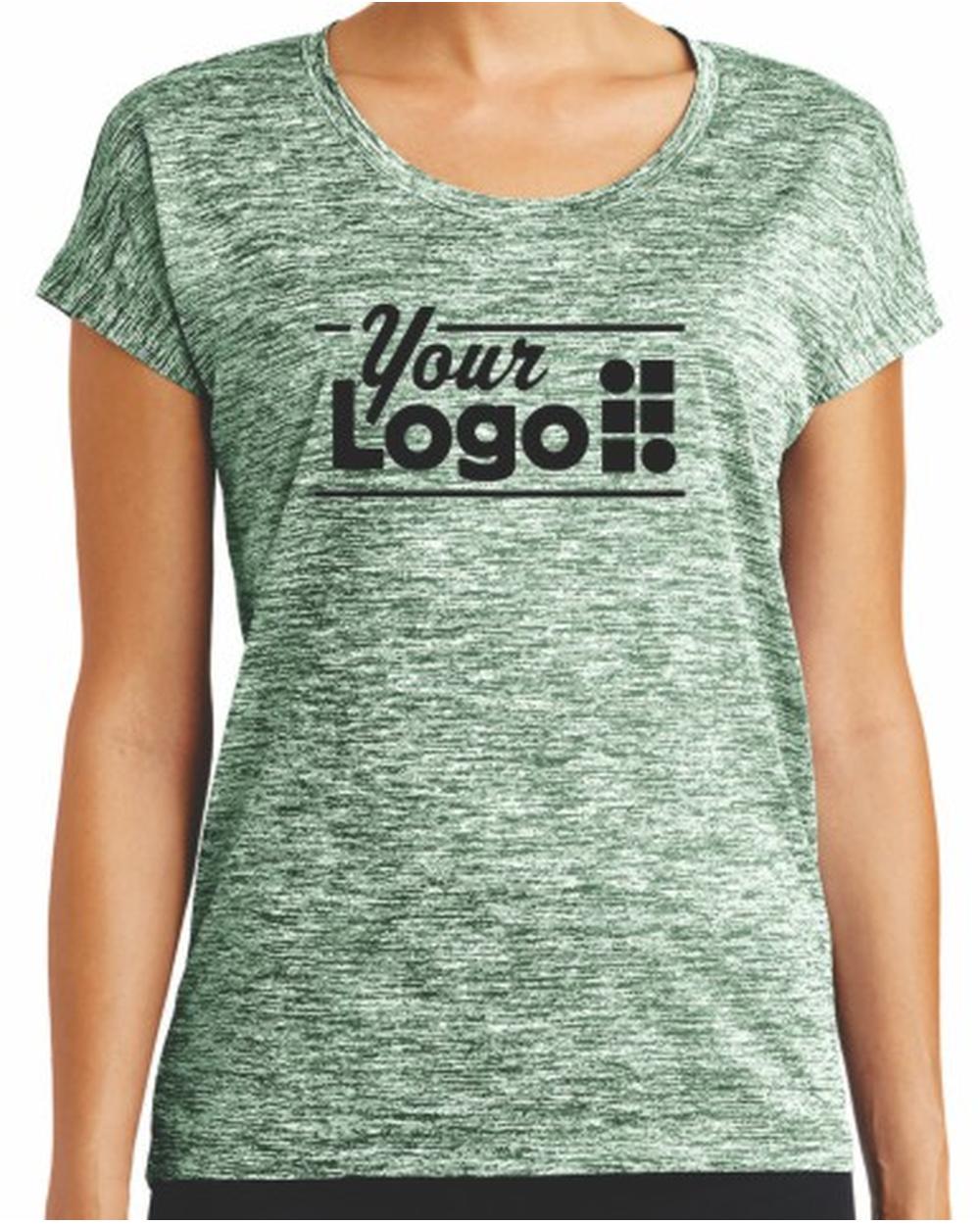 Sport-Tek S/S Electric Heather Custom T-Shirt, color: Forest Green Electric