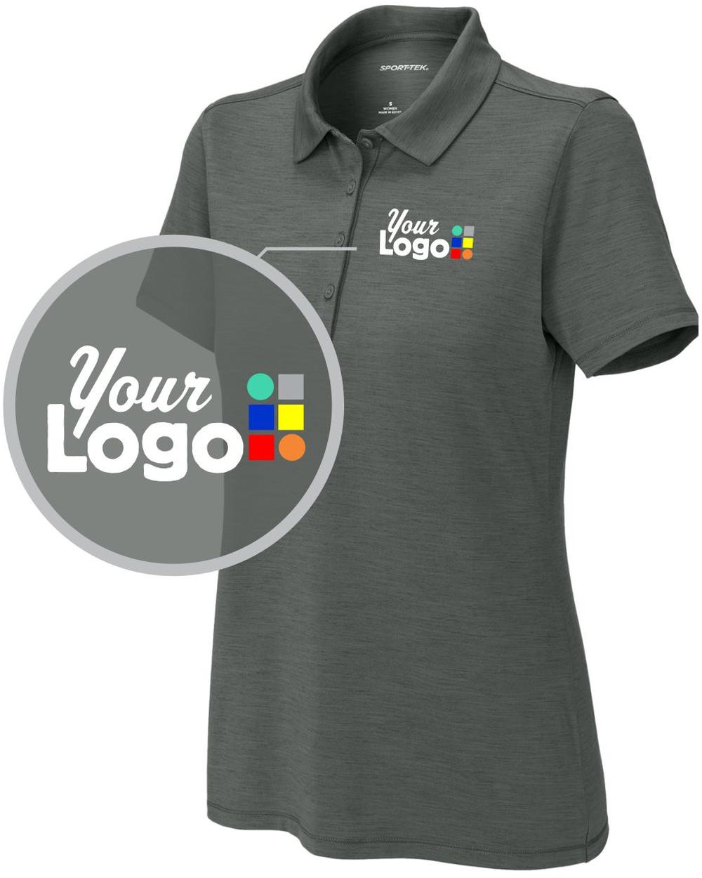 Sport-Tek S/S Versa Custom Golf Shirt, color: Shadow Grey