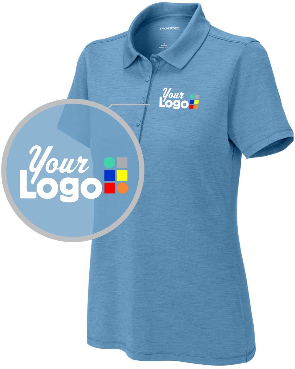 Sport-Tek S/S Versa Custom Golf Shirt, color: Carolina Blue