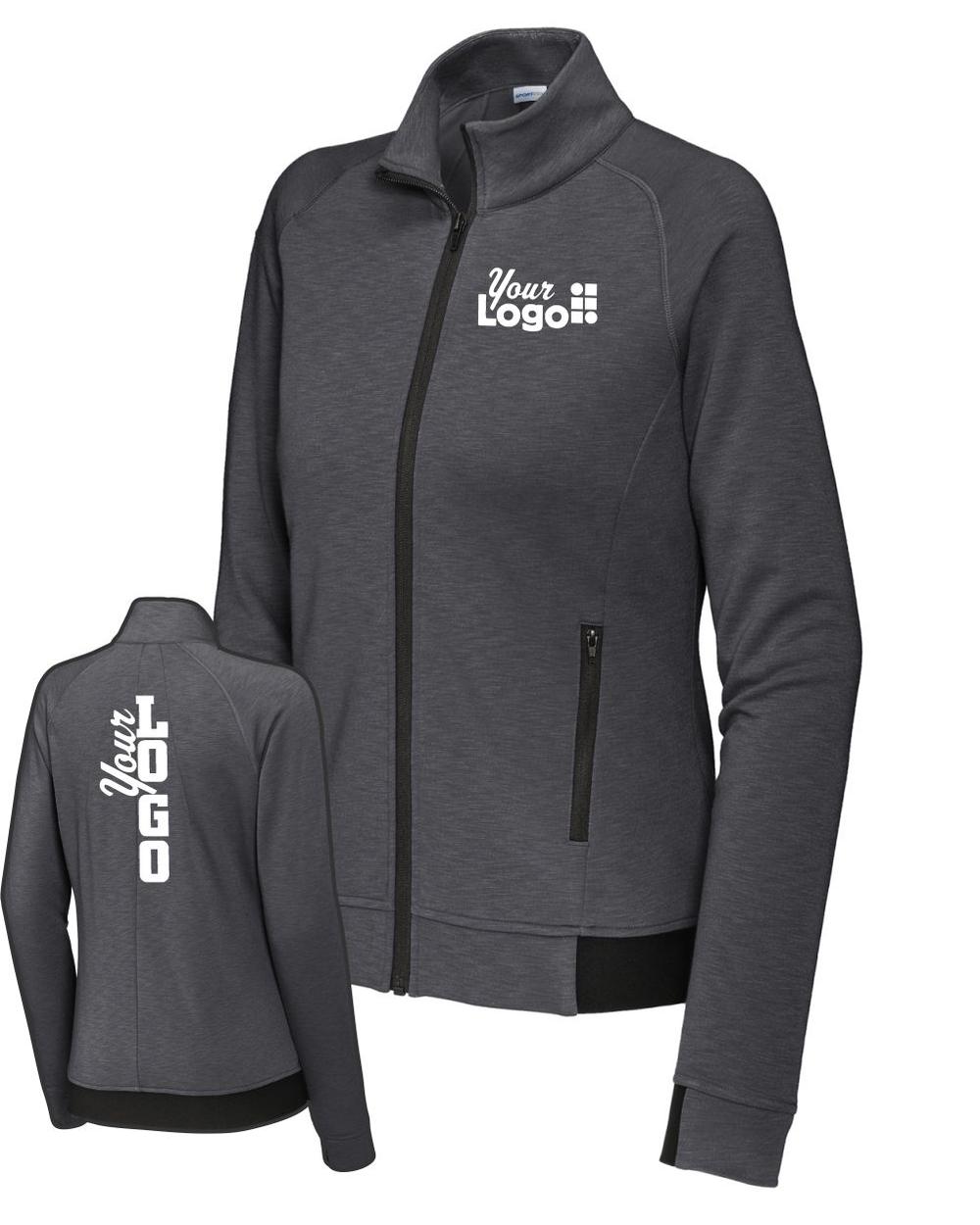 Sport-Tek PosiCharge Strive Full-Zip Custom Jacket, color: Graphite