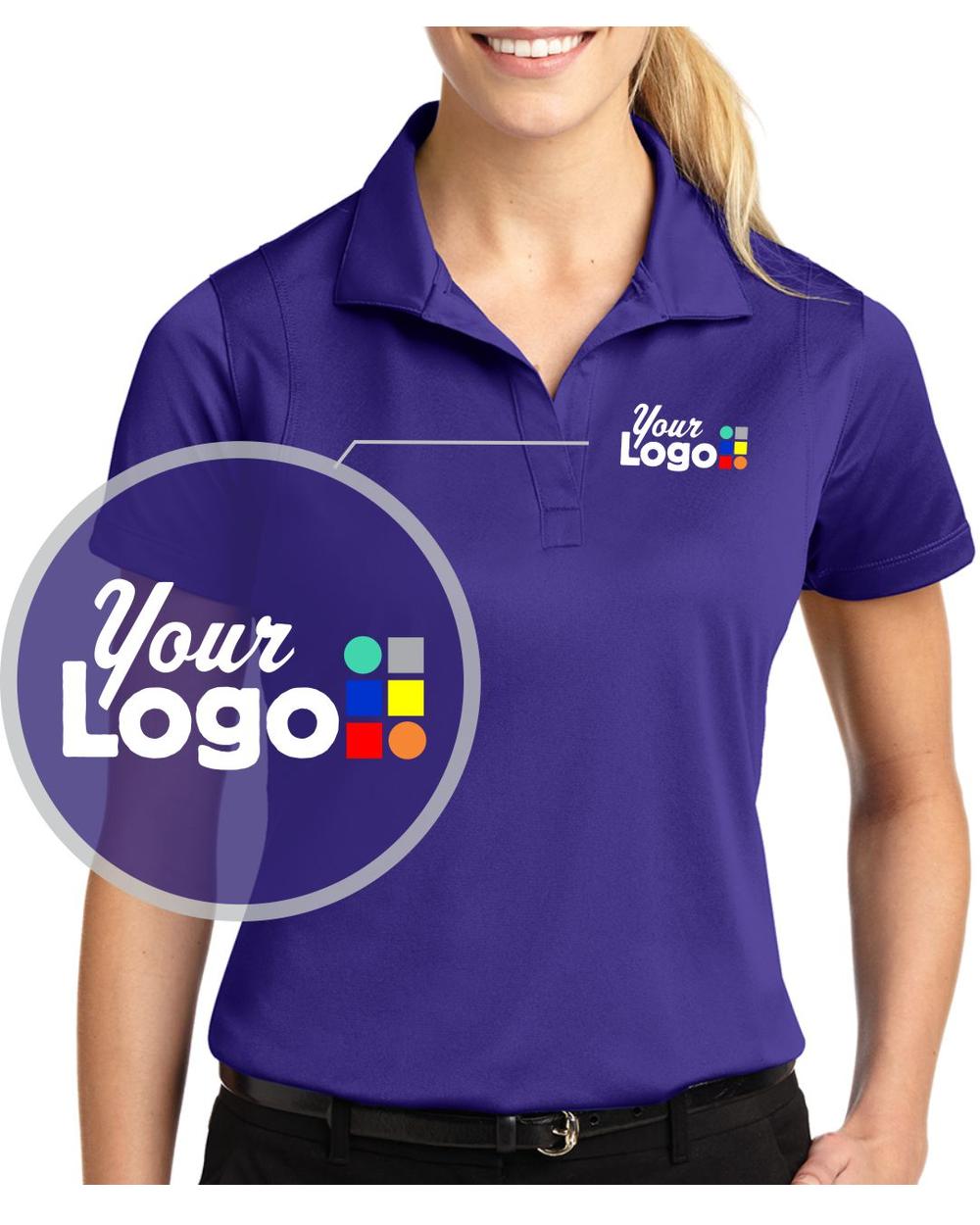 Sport-Tek S/S Micro Pique Custom Golf Shirt, color: Purple