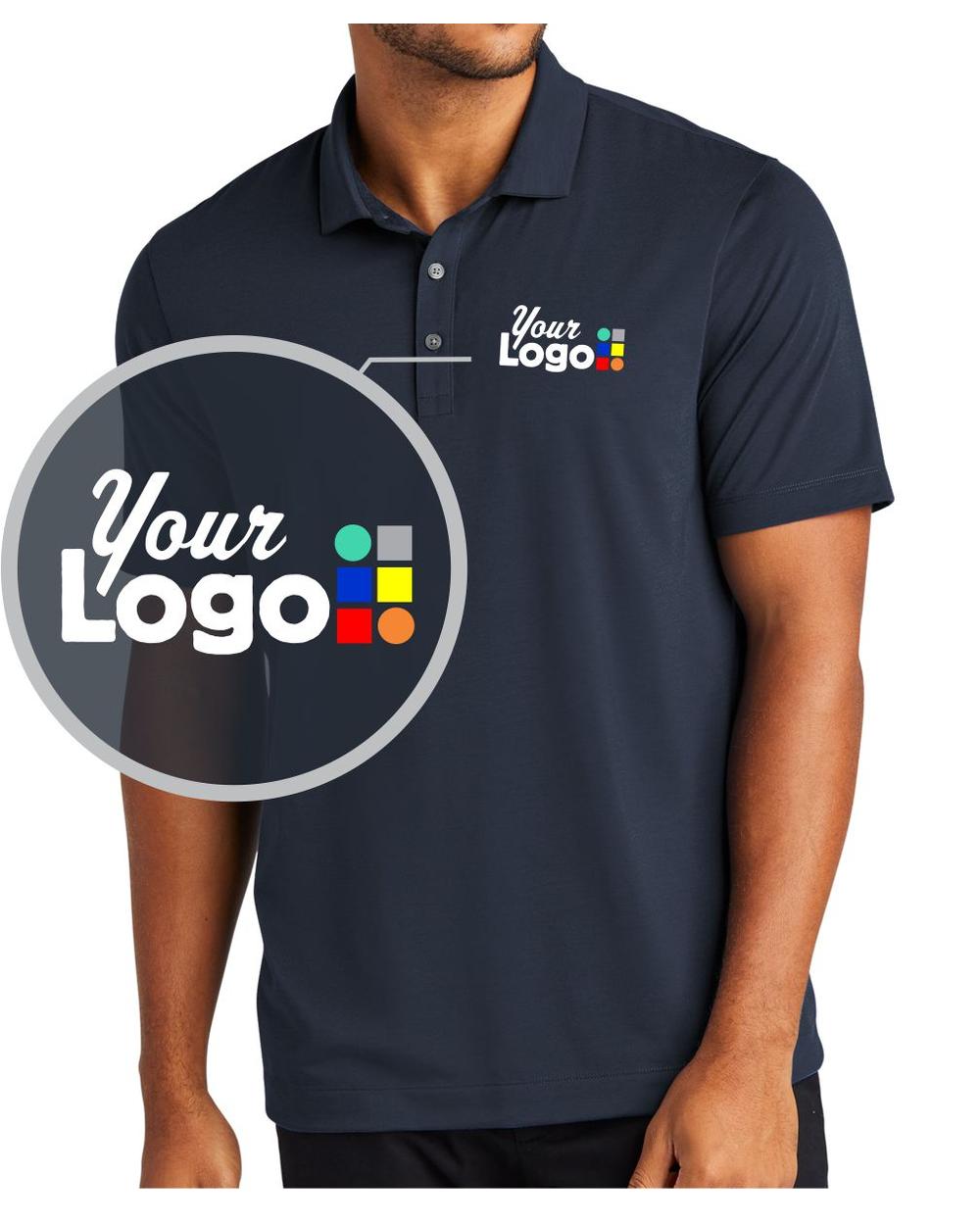 MERCER-METTLE S/S Stretch Custom Golf Shirt, color: Night Navy