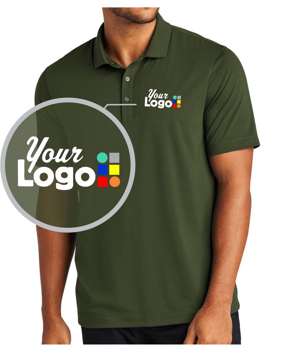 MERCER-METTLE S/S Stretch Custom Golf Shirt, color: Townsend Green