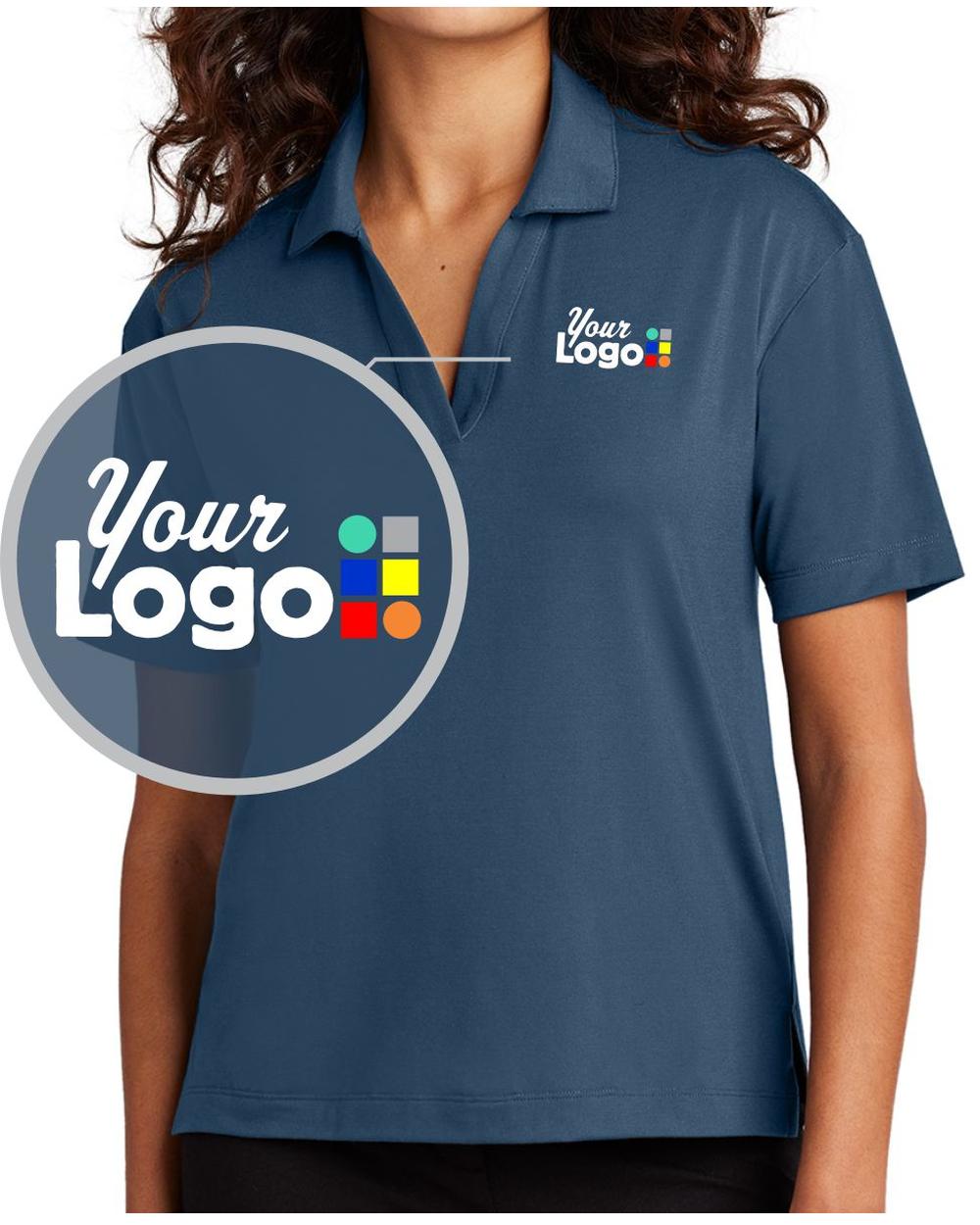 MERCER-METTLE S/S Stretch Custom Golf Shirt, color: Insignia Blue