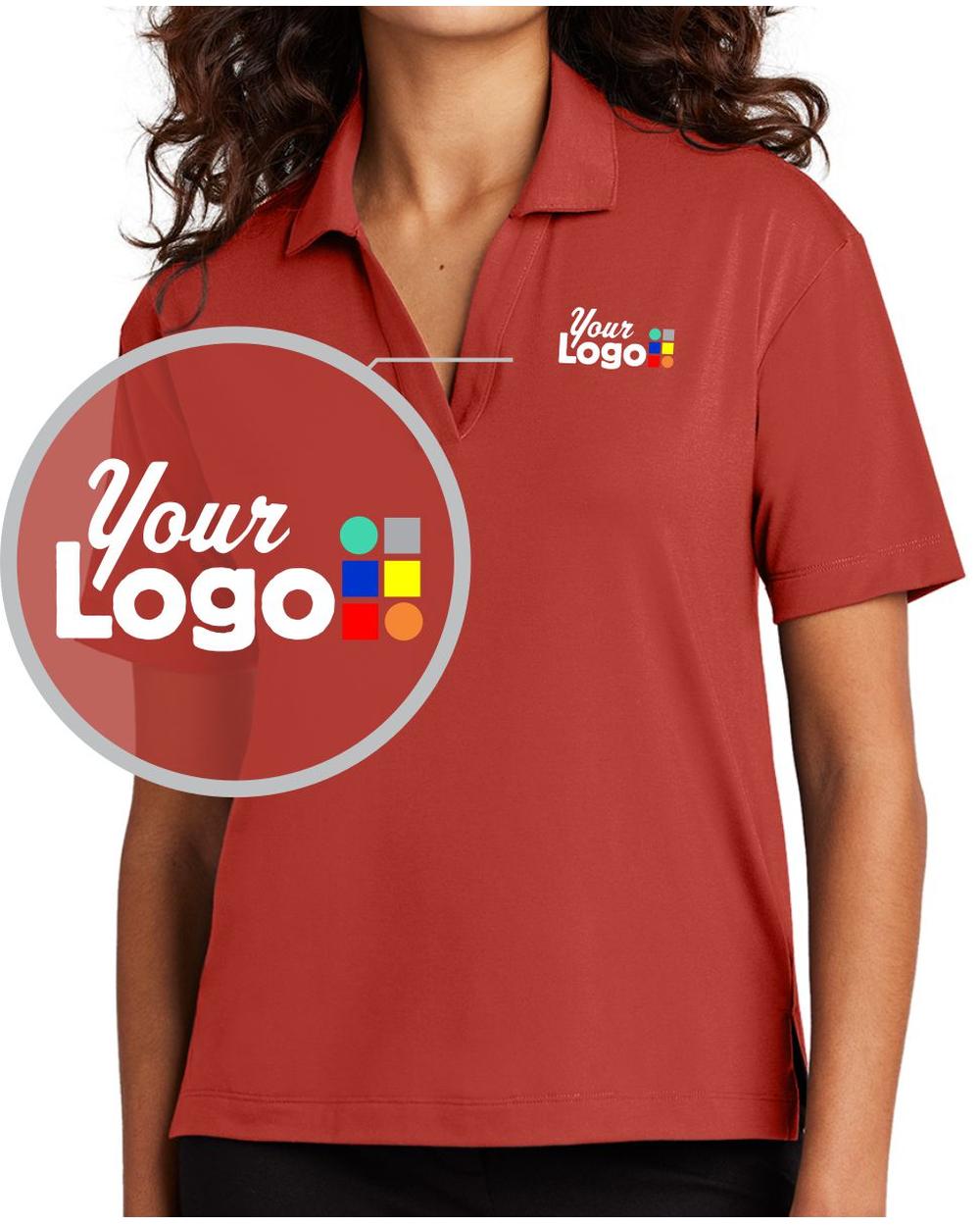 MERCER-METTLE S/S Stretch Custom Golf Shirt, color: Terracotta